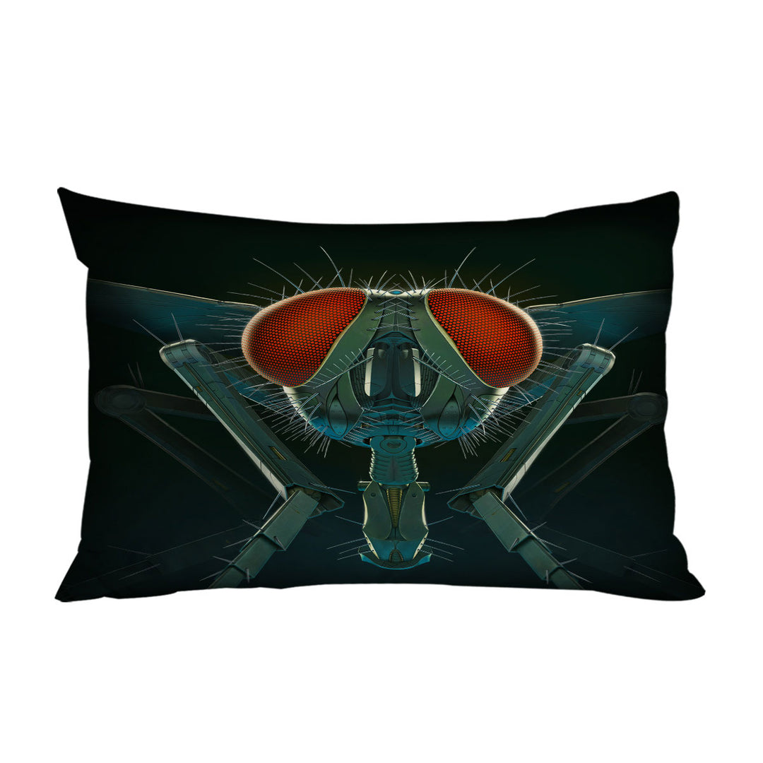 Cool Science Fiction Art Metal Fly Pillow Cases