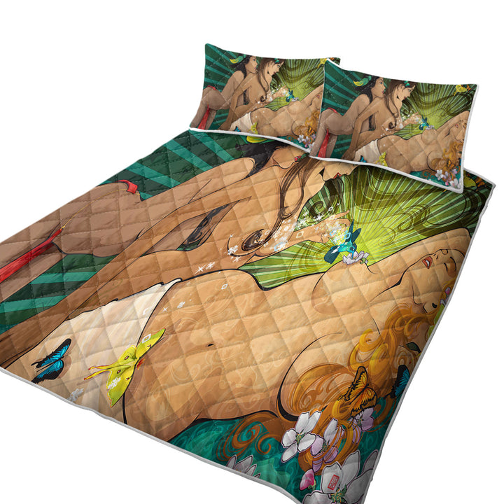 Cool Sexy Art for Mens Odalisque King Size Quilt