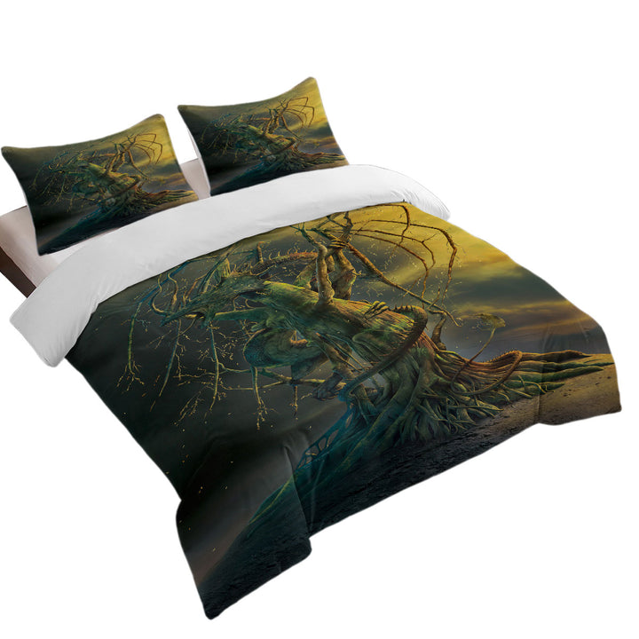 Cool Tree Dragon Art Fantasy Duvet Covers