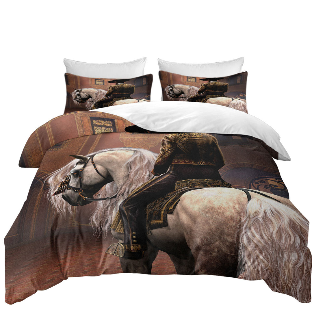 Cool Vaqueros the Latin Cowboy El Caballero Duvet Cover