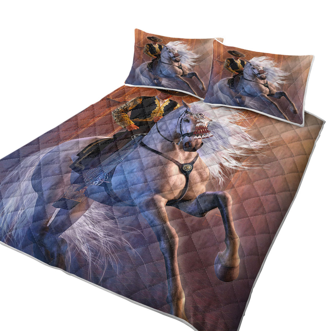 Cool Vaqueros the Latin Cowboy El Vaquero Coverlet