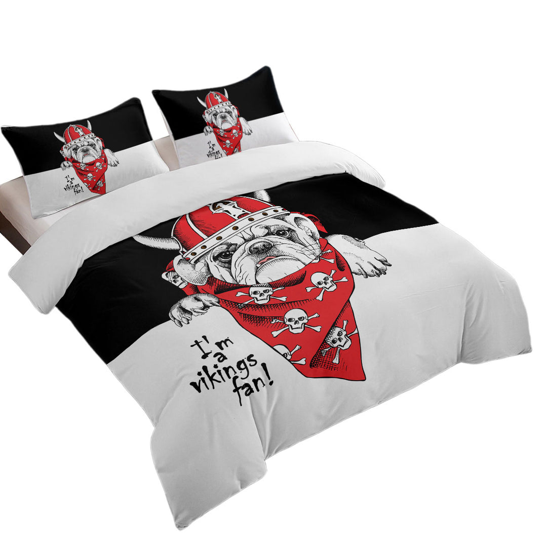 Cool Viking Tough Bulldog Twin Duvet Covers