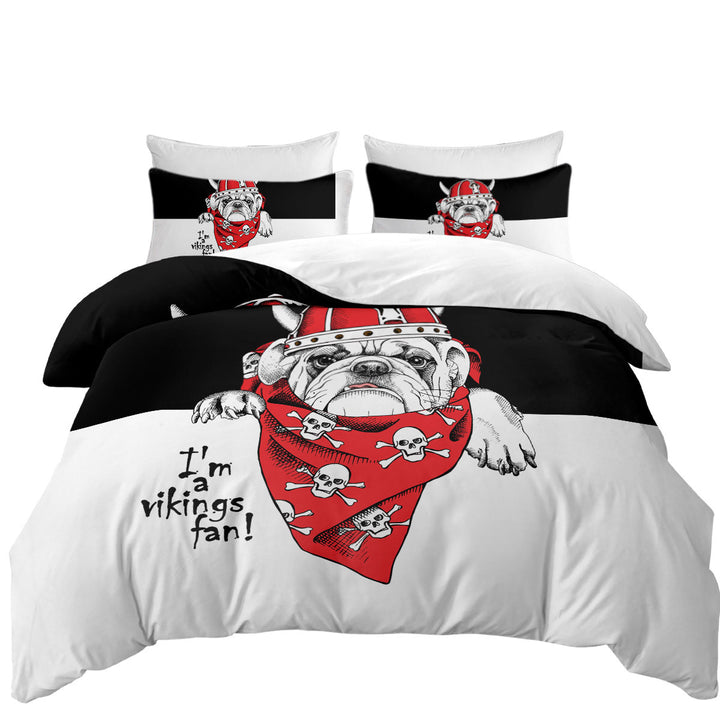 Cool Viking Tough Bulldog Twin xl Duvet Covers