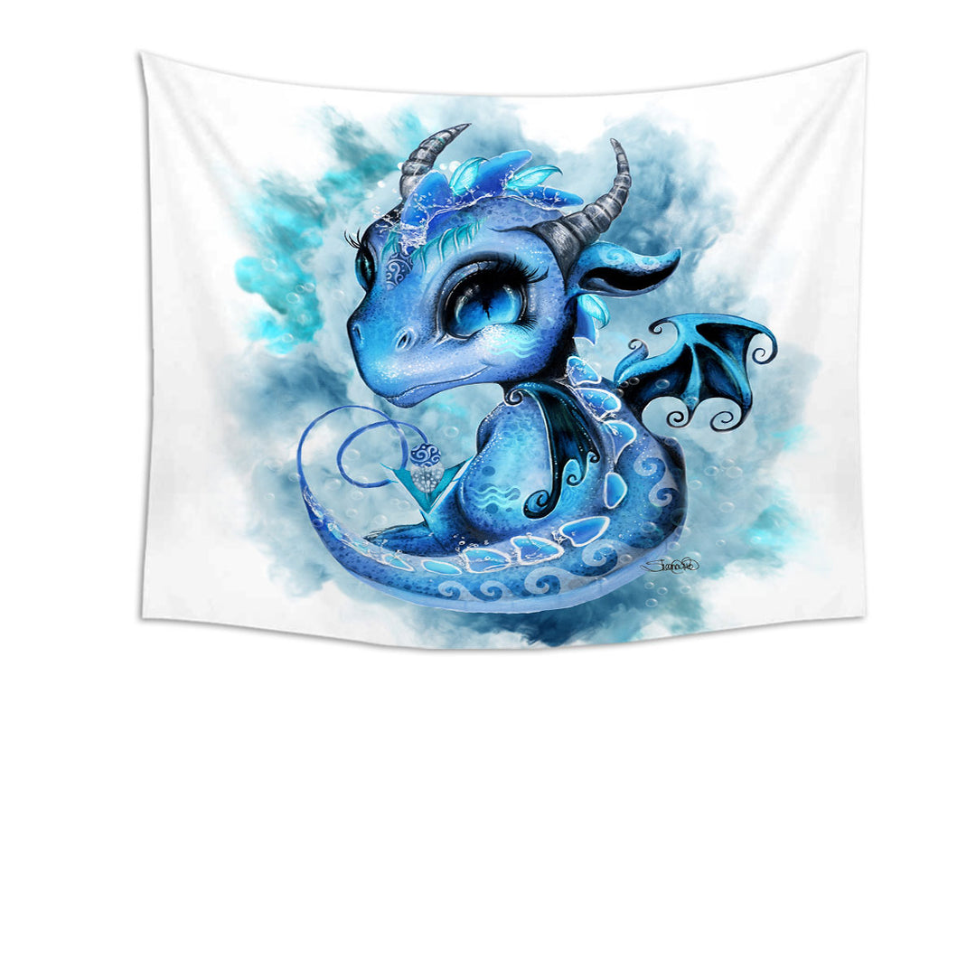 Cool Water Drops Lil Dragon Wall Decor for Kids