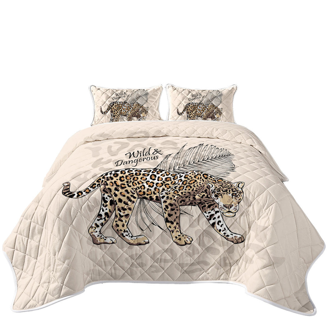 Cool Wild and Dangerous Cheetah California King Quilt Sets