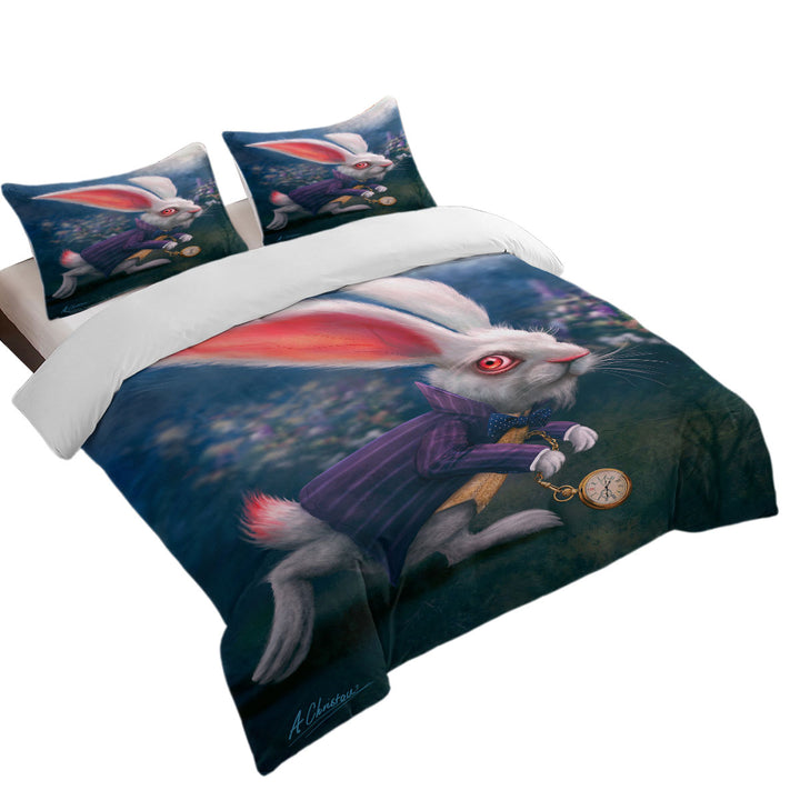 Cool Wonderland Art Rabbit Duvet Cover set