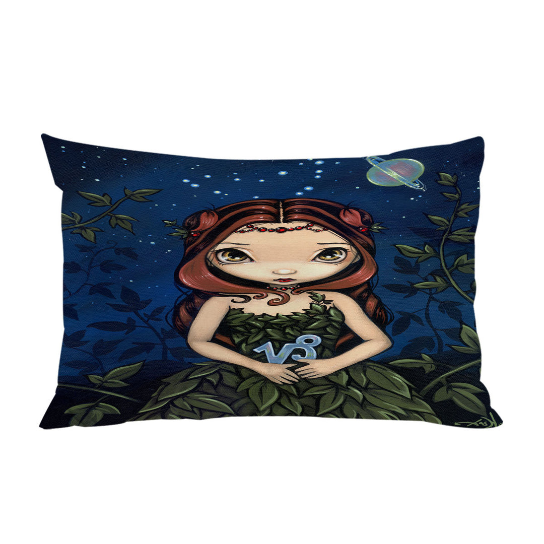 Cool Zodiac Art Capricorn Night Girl Pillowcase