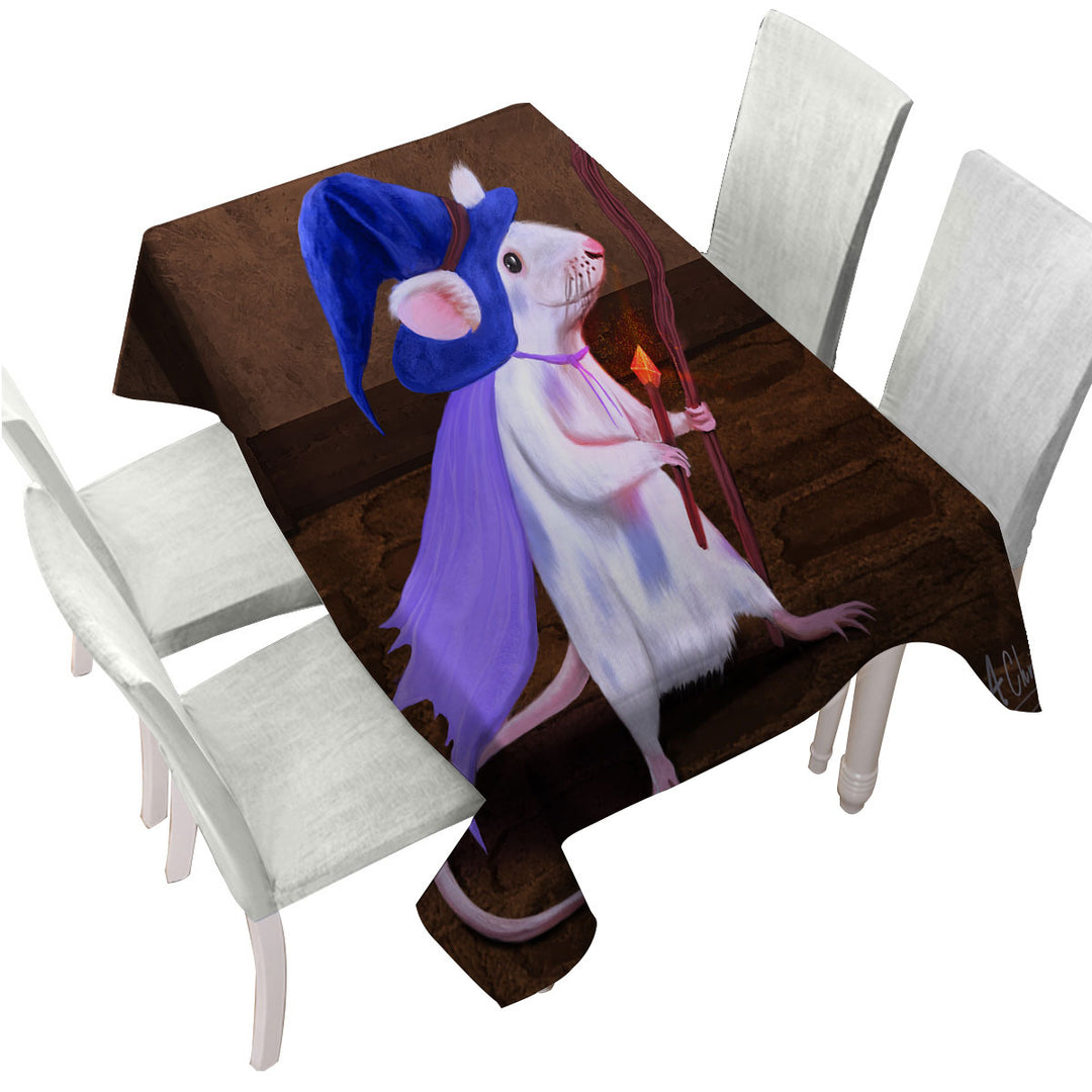 Cool and Cute Magus the Mouse Wizard Tablecloths