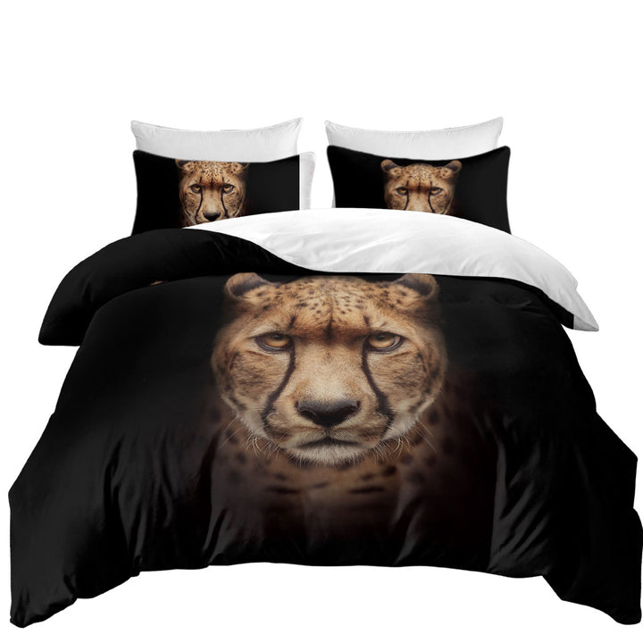 Cool and Fascinating Cheetah Portrait Duvet Covers