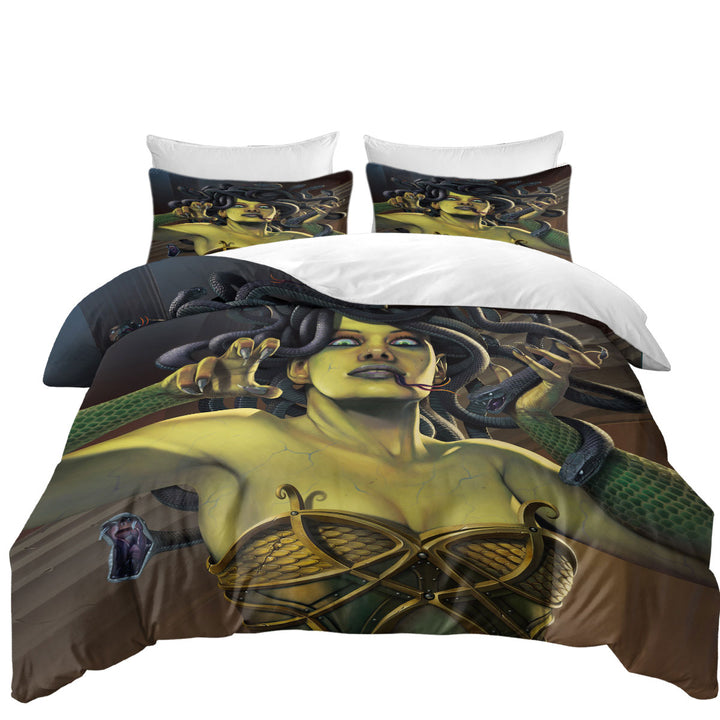 Cool and Scary Legendary Art Medusa Twin Duvet Covers