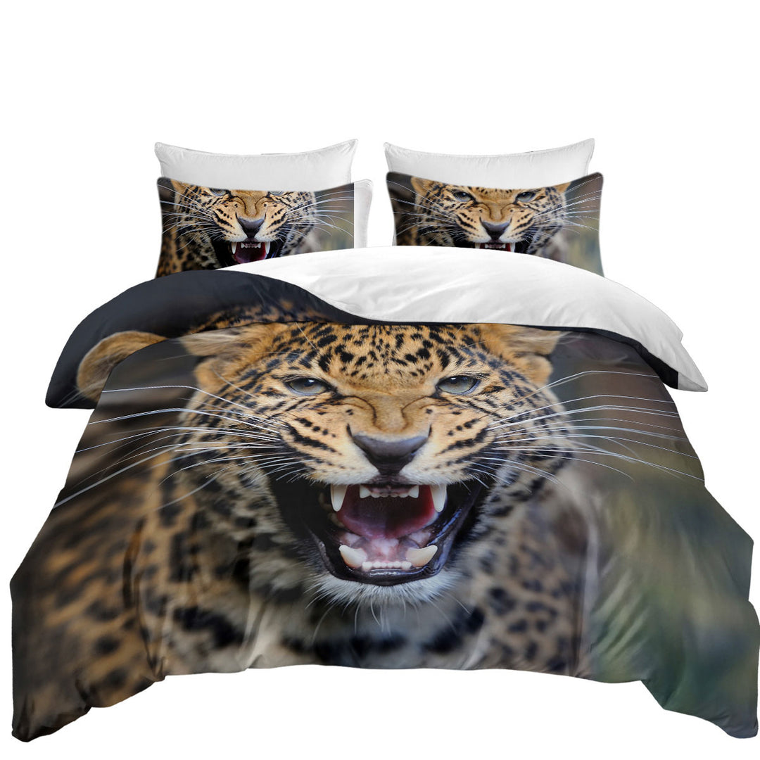 Cool and Scary Wildlife Cheetah Duvet Cover