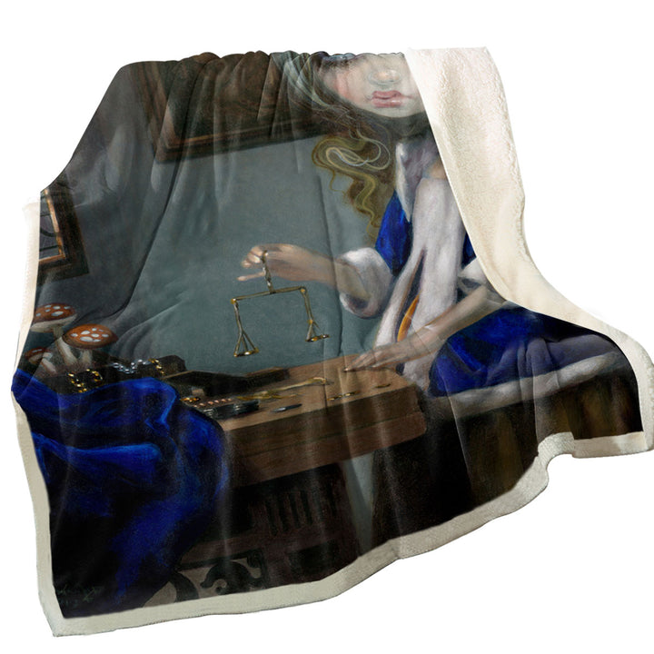 Couch Throws Alice Through a Vermeer Glass