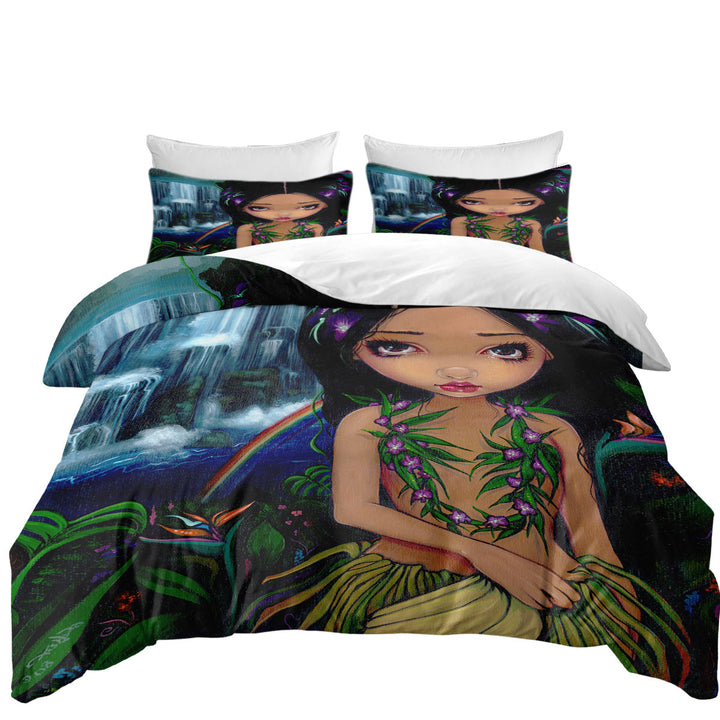 Coverlet with Amara the Hawaiian Fairy