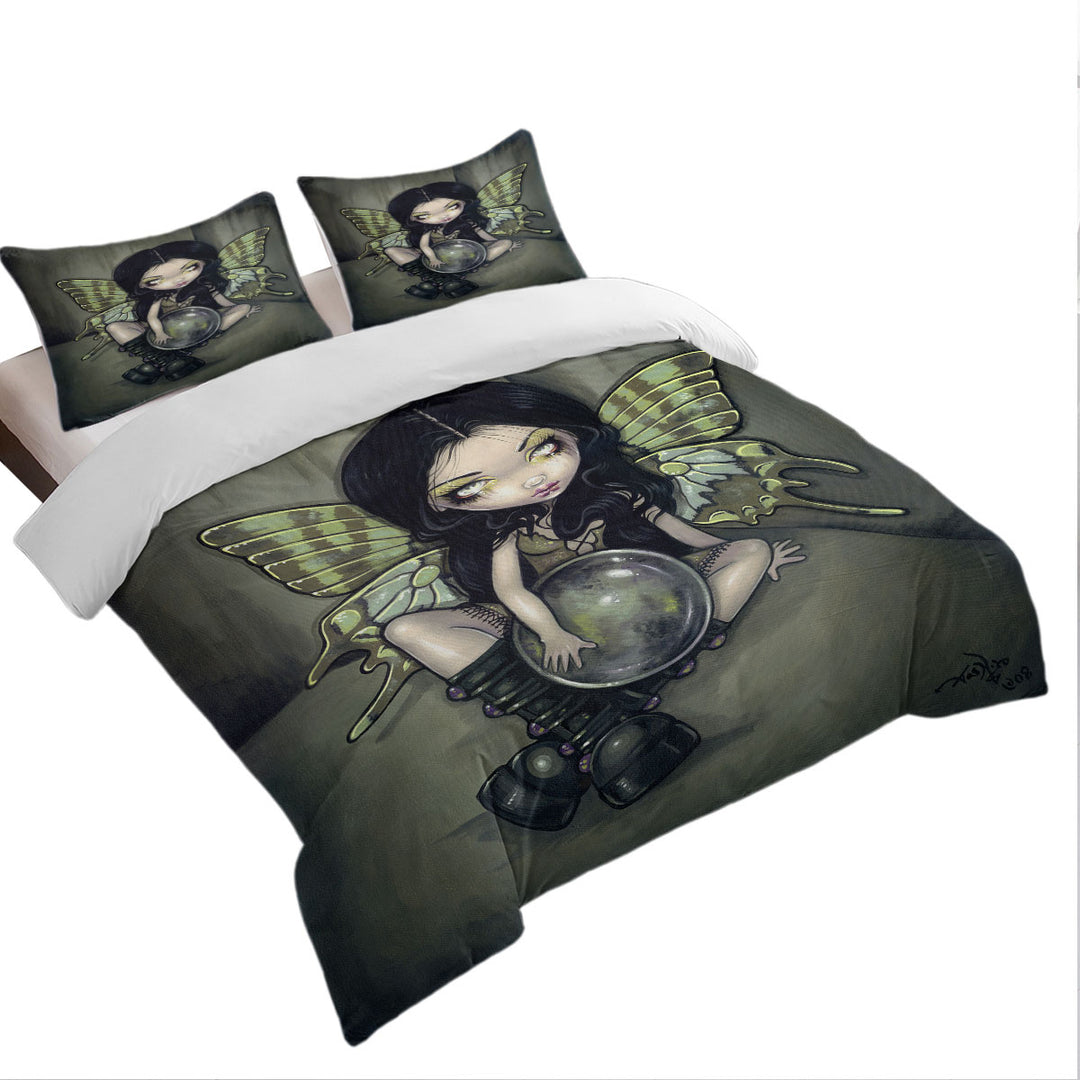 Coverlet with Gothic Art Prints the Mildew Fairy