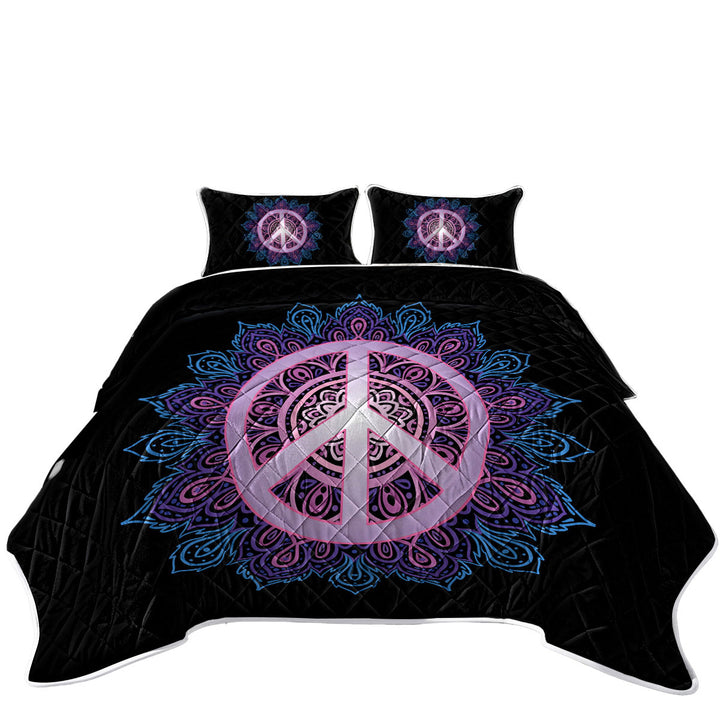 Coverlet with Mandala Peace