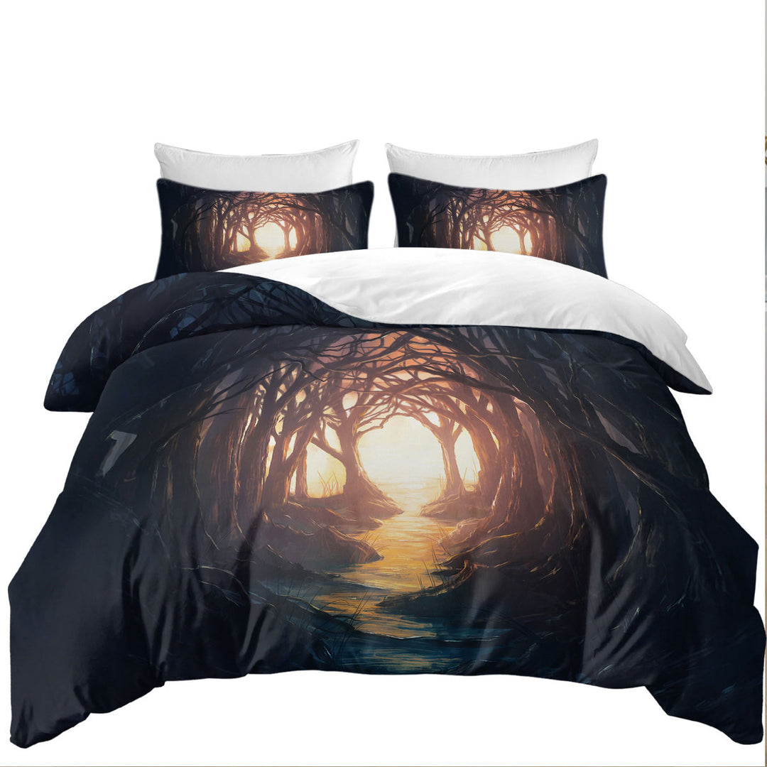 Coverlet with Mysterious Woods