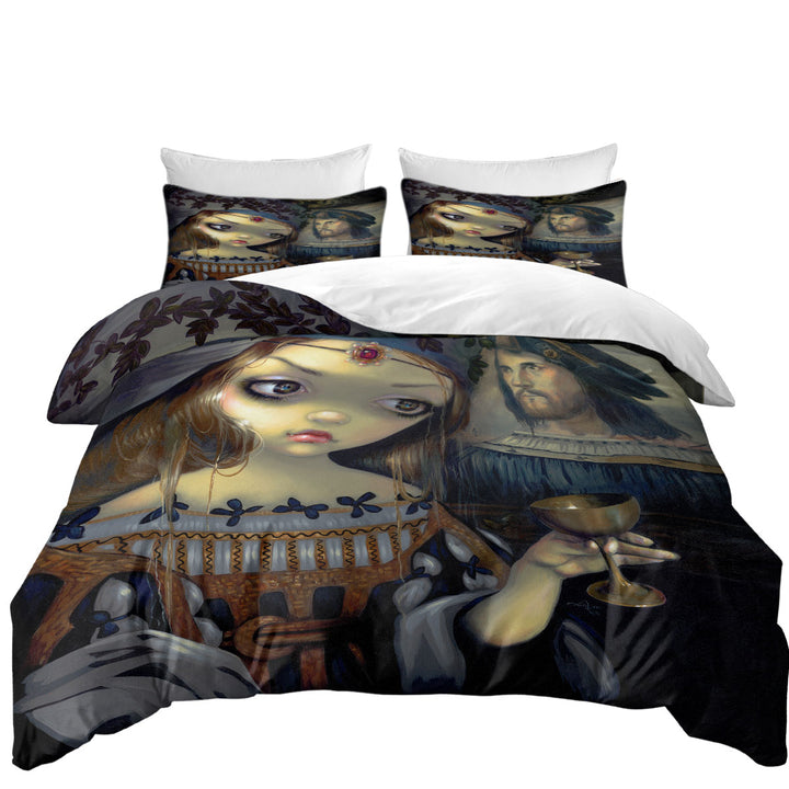 Coverlet with The Vampire Maiden I Vampiri Lucrezia Borgia