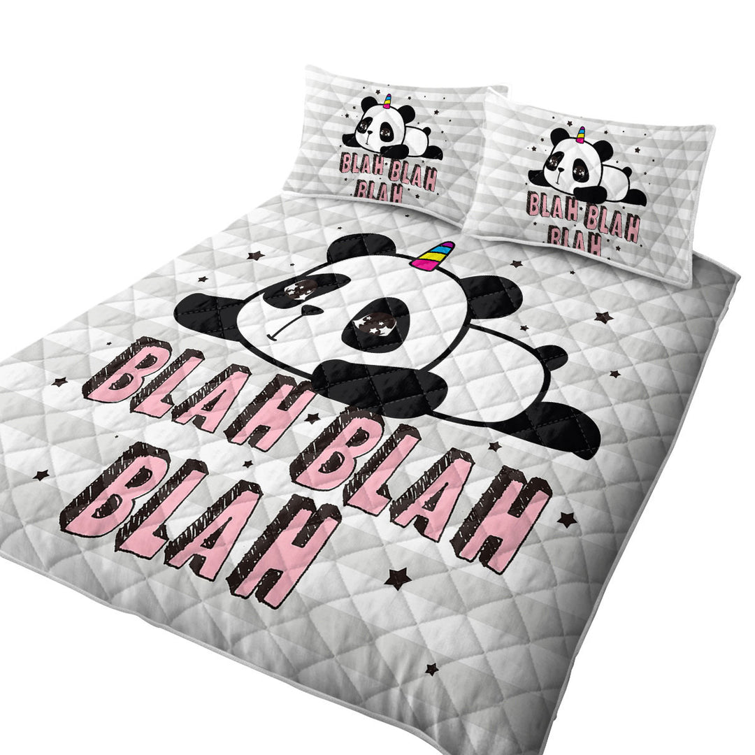 Coverlets with Adorable Unicorn Panda