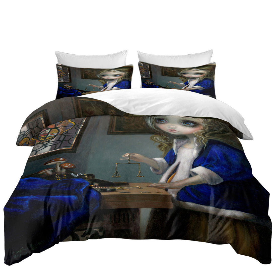 Coverlets with Alice Through a Vermeer Glass