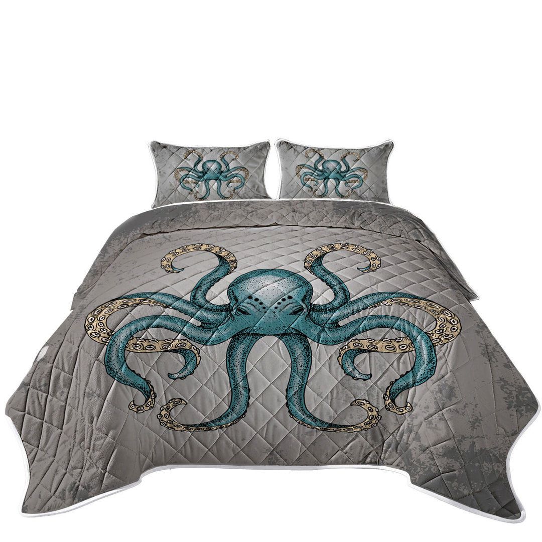 Coverlets with Angry Octopus