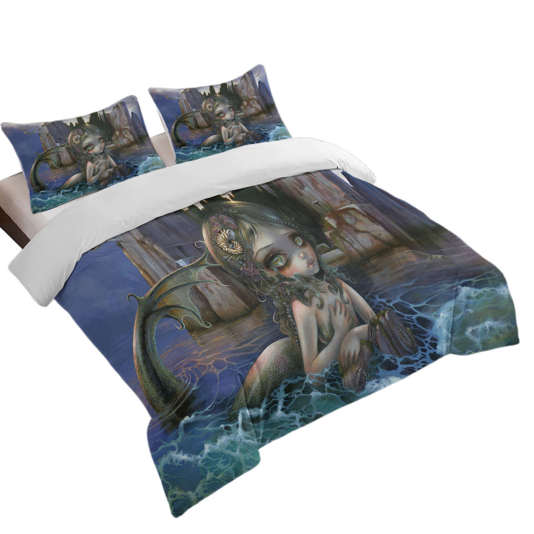 Coverlets with Cool Fantasy Art Isle of the Dead Mermaid