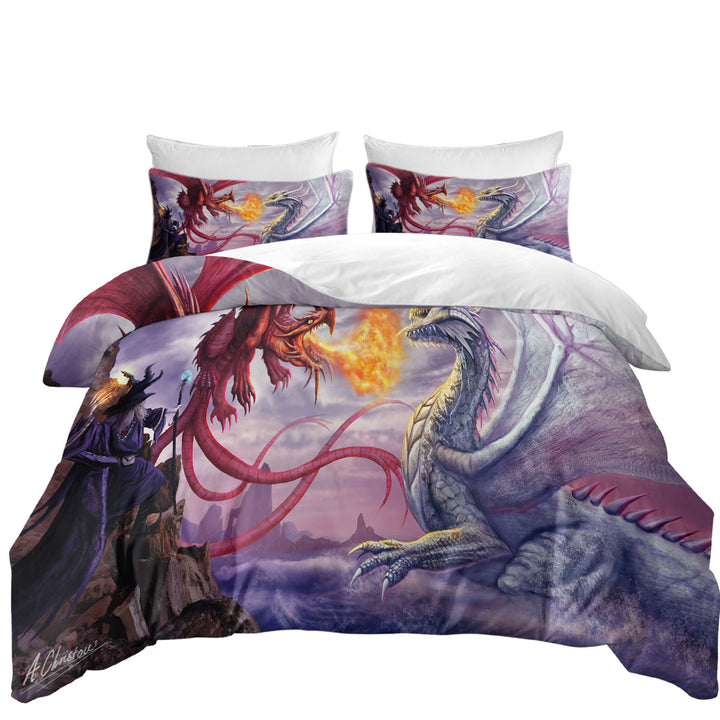 Coverlets with Cool Fantasy Artwork Dragons War