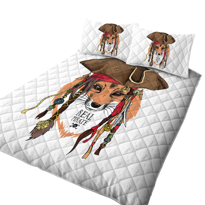 Coverlets with Cool Pirate Fox