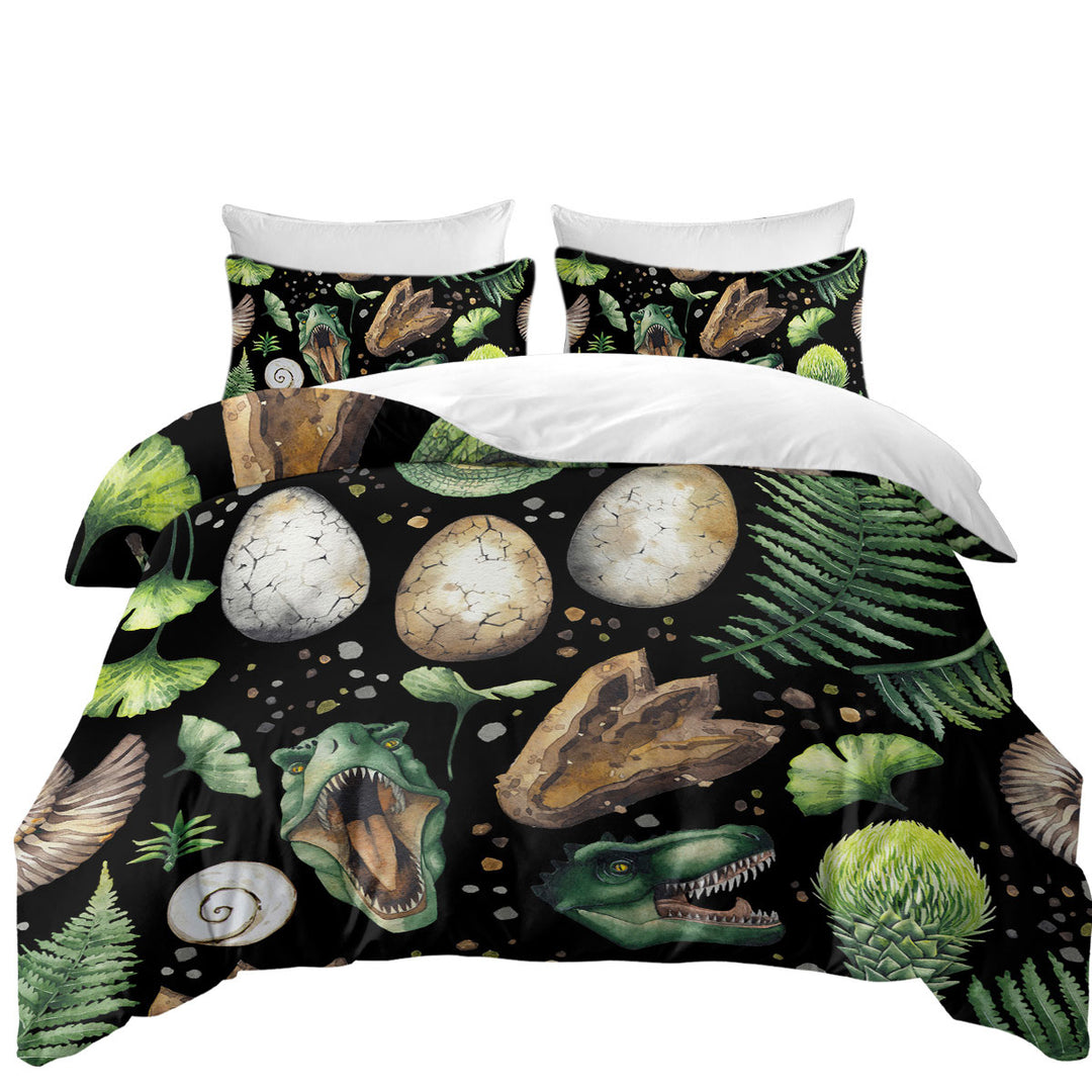 Coverlets with Dinosaur and Dinosaur Eggs