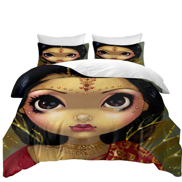 Coverlets with Faces of Faery _108 Beautiful Indian Princess Girl