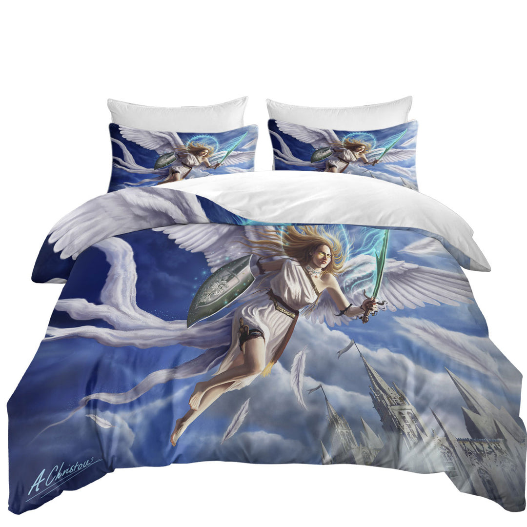 Coverlets with Fantasy Art Archangels Charge