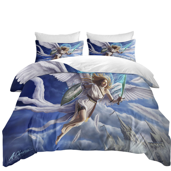 Coverlets with Fantasy Art Archangels Charge