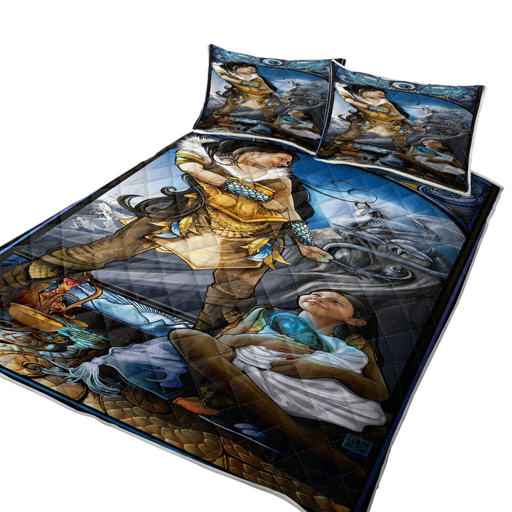 Coverlets with Fantasy Art Dragon Rider