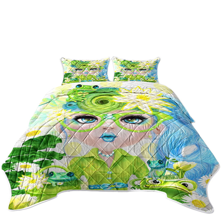 Coverlets with Frog Loving Felecia Munchkinz Gril