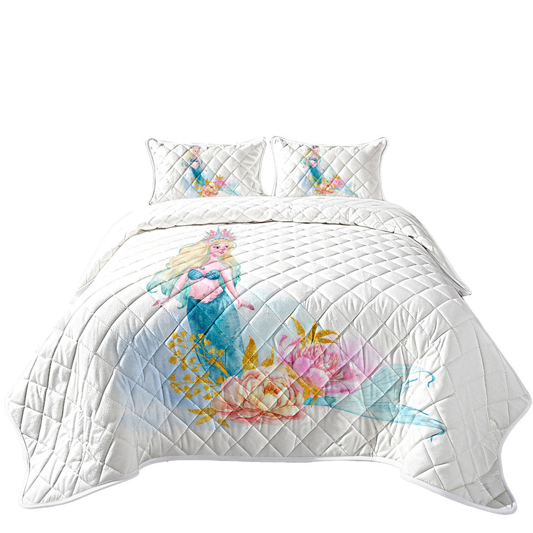 Coverlets with Pastel Color Mermaid