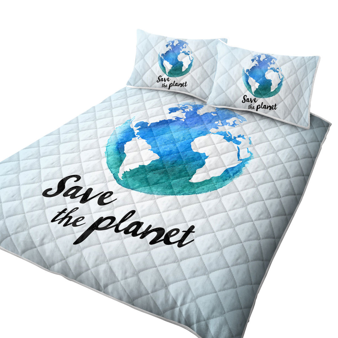 Coverlets with Save the Planet