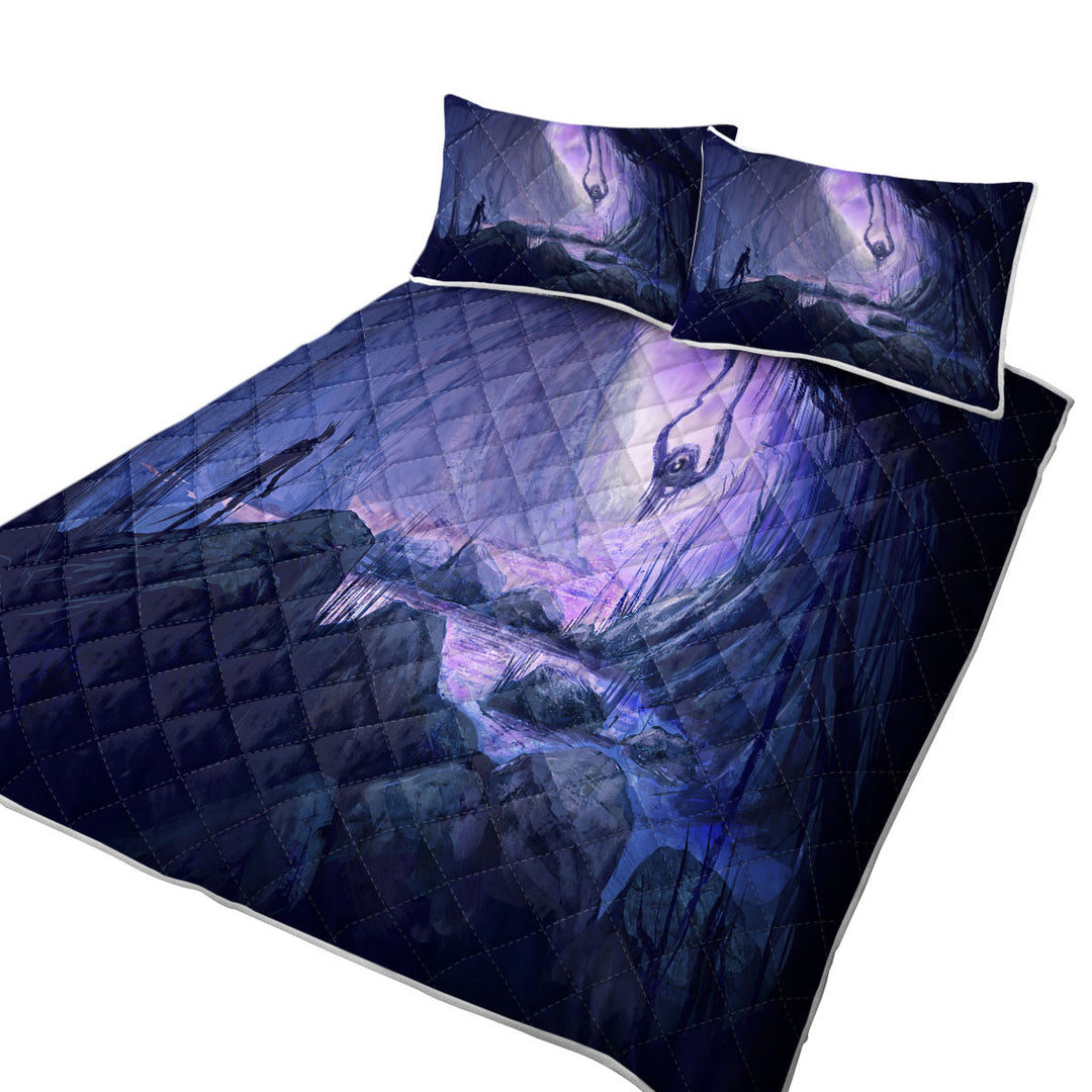 Coverlets with Scary Art the Nightmare Marsh