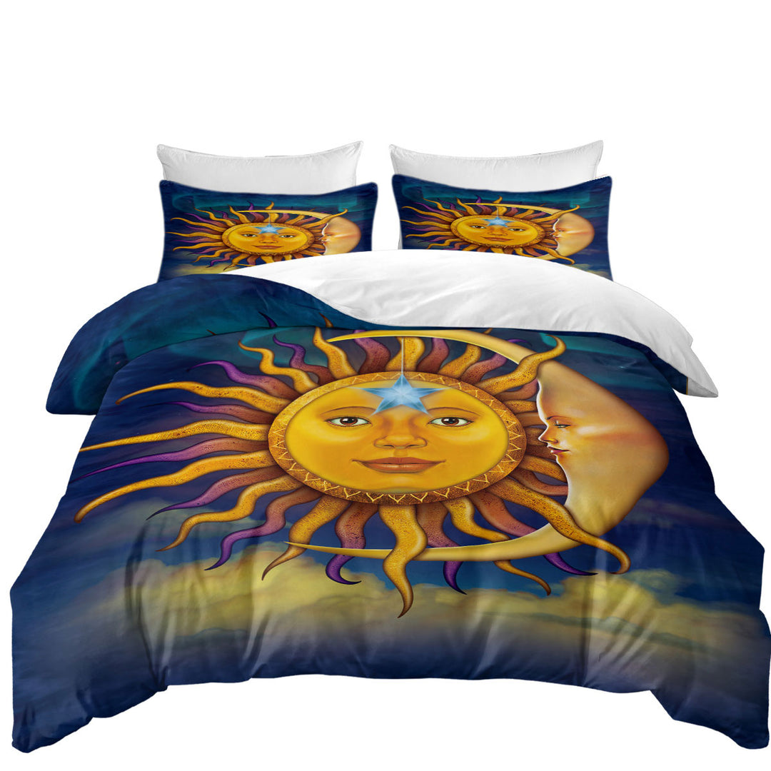 Coverlets with Star Sun Moon