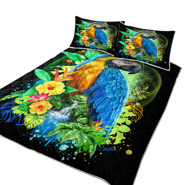 Coverlets with Tropical Spirit Ara Macaw