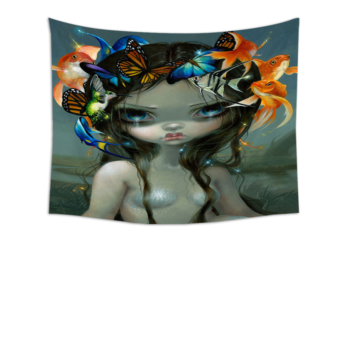 Crown of Air and Water Beautiful Mermaid Tapestry