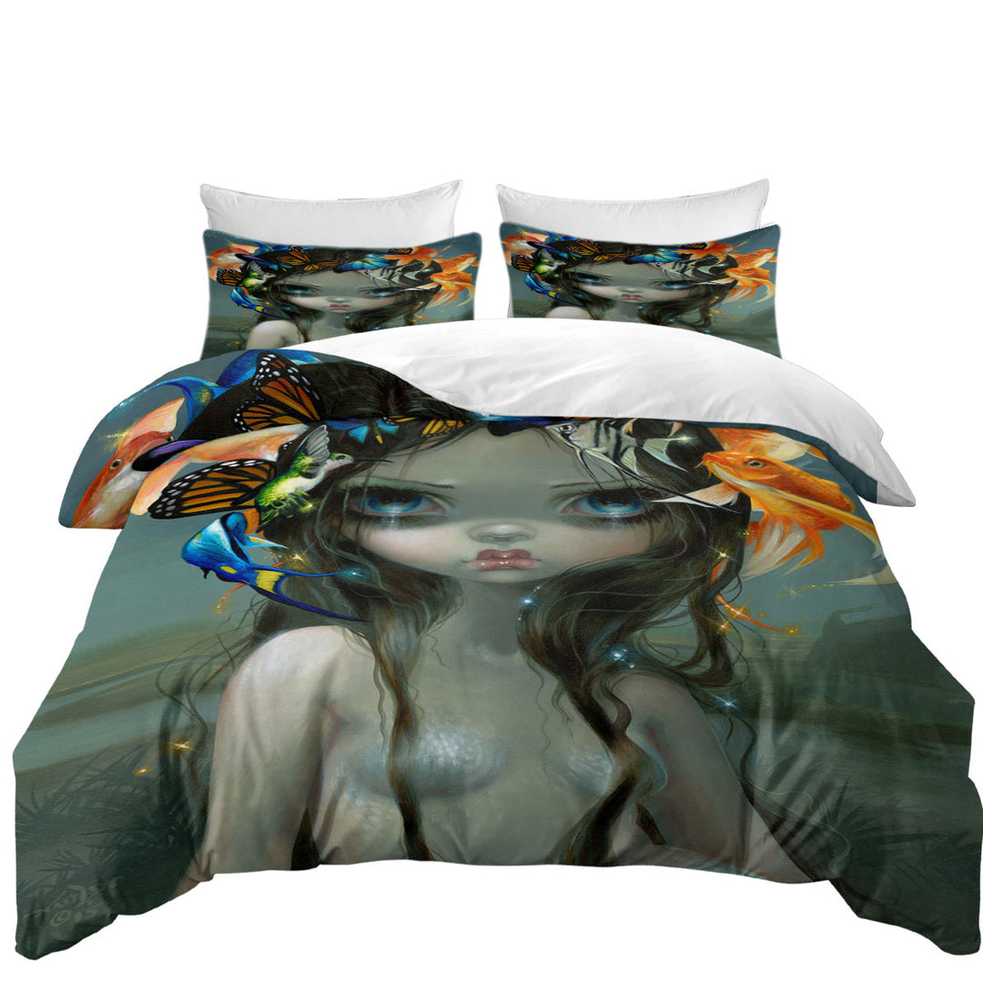 Crown of Air and Water Beautiful Mermaid Twin Duvet Covers