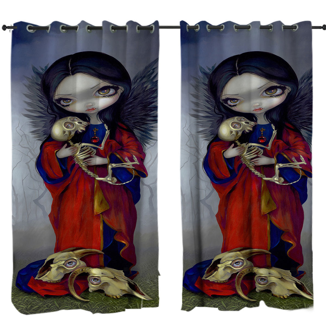 Curtains with The Vampires Dark Art I Vampiri Angelo della Morte