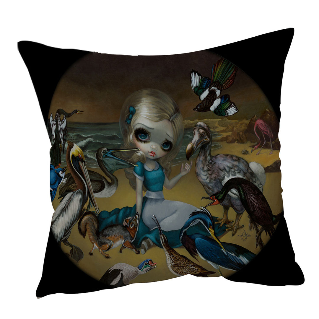 Cushion Covers of Alice and the Audubon Birds