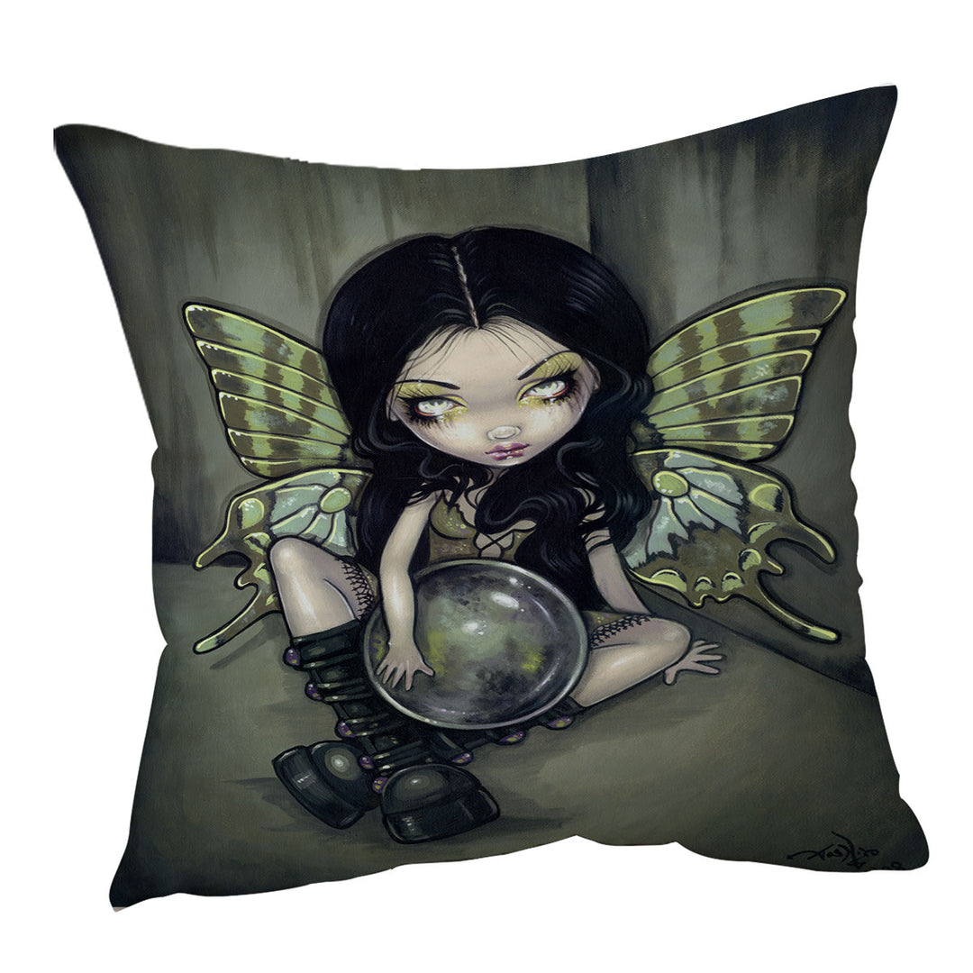 Cushion Covers with Gothic Art Prints the Mildew Fairy