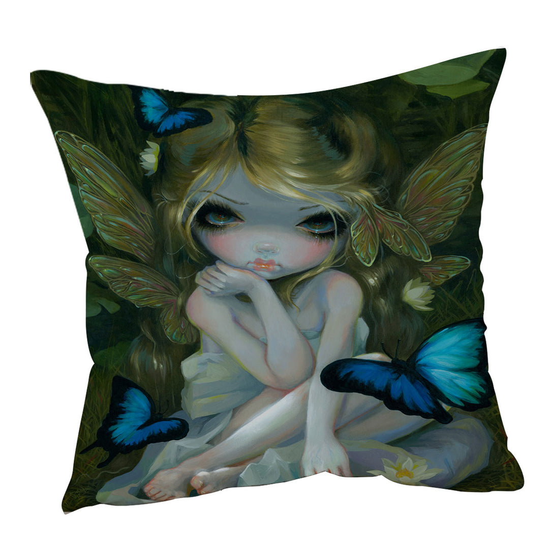 Cushion Covers with Morpho Butterflies and Lily the Forest Fairy