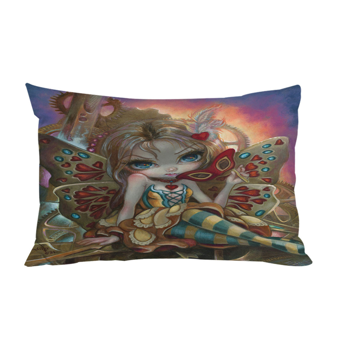 Custom Pillow Cases with Clockwork Valentine Masquerade Cute Fairy Girl