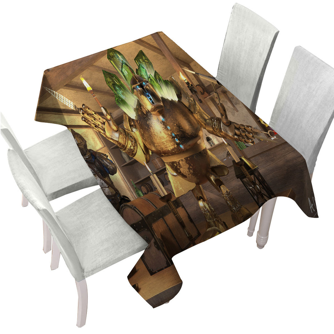 Custom tablecloths with Cool Fictional Characters Art