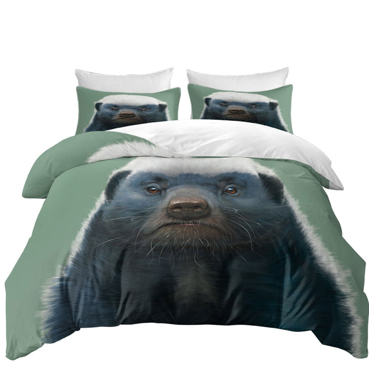 Cute Animal Art Honey Badger Coverlet