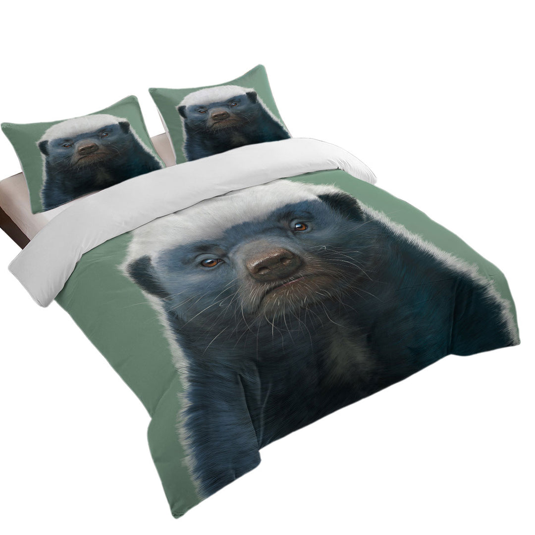 Cute Animal Art Honey Badger Duvet Covers