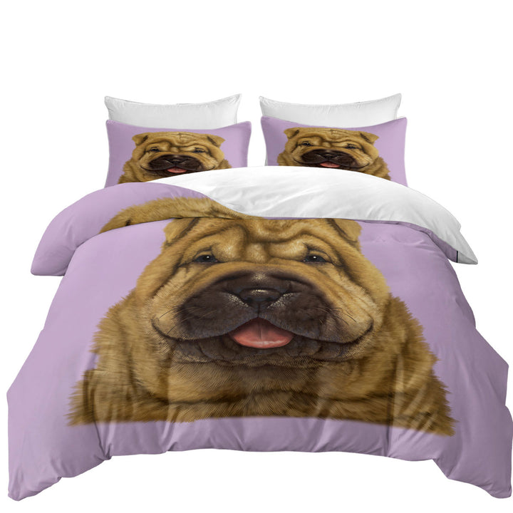 Cute Animal Art Shar Pei Puppy Dog Duvet Covers King