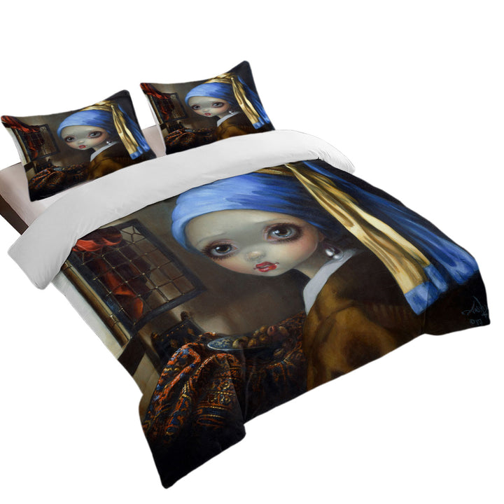 Cute Art Girl With a Pearl Earring Donna Covers